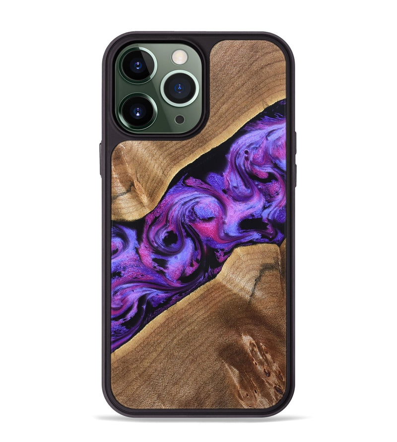 iPhone 13 Pro Max Wood Phone Case - Corey (Purple, 827339)