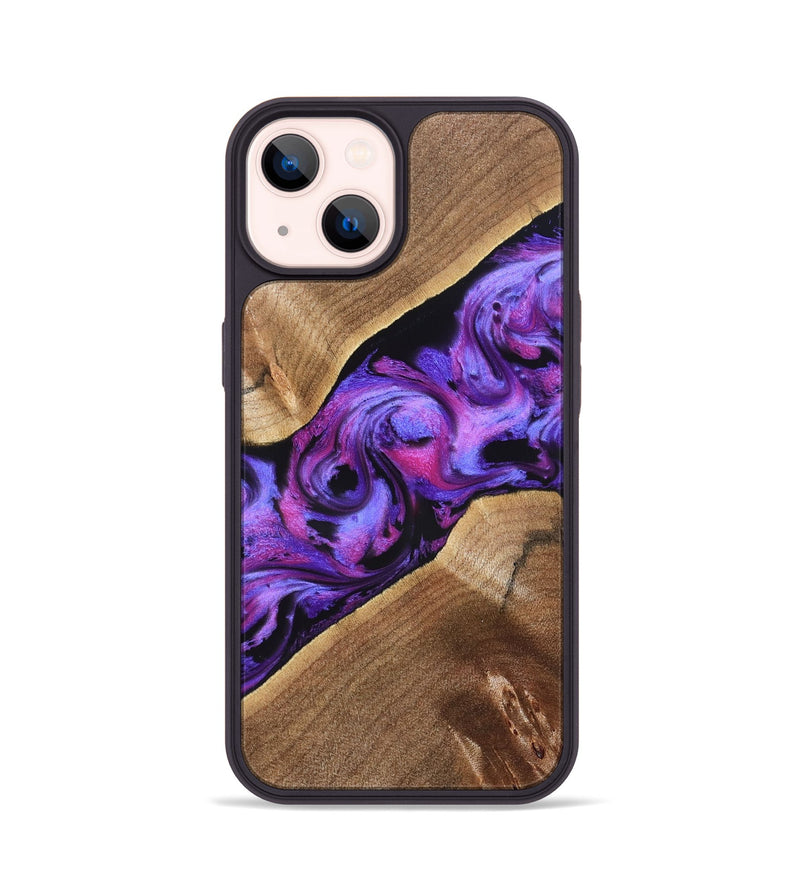 iPhone 14 Wood Phone Case - Corey (Purple, 827339)