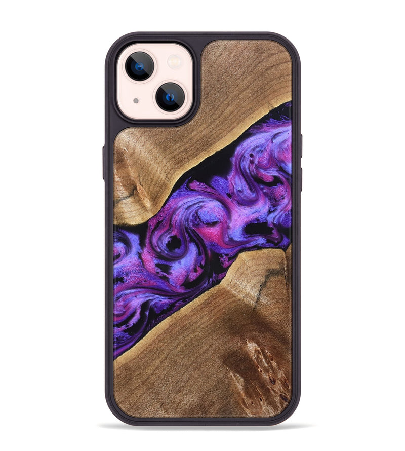 iPhone 14 Plus Wood Phone Case - Corey (Purple, 827339)