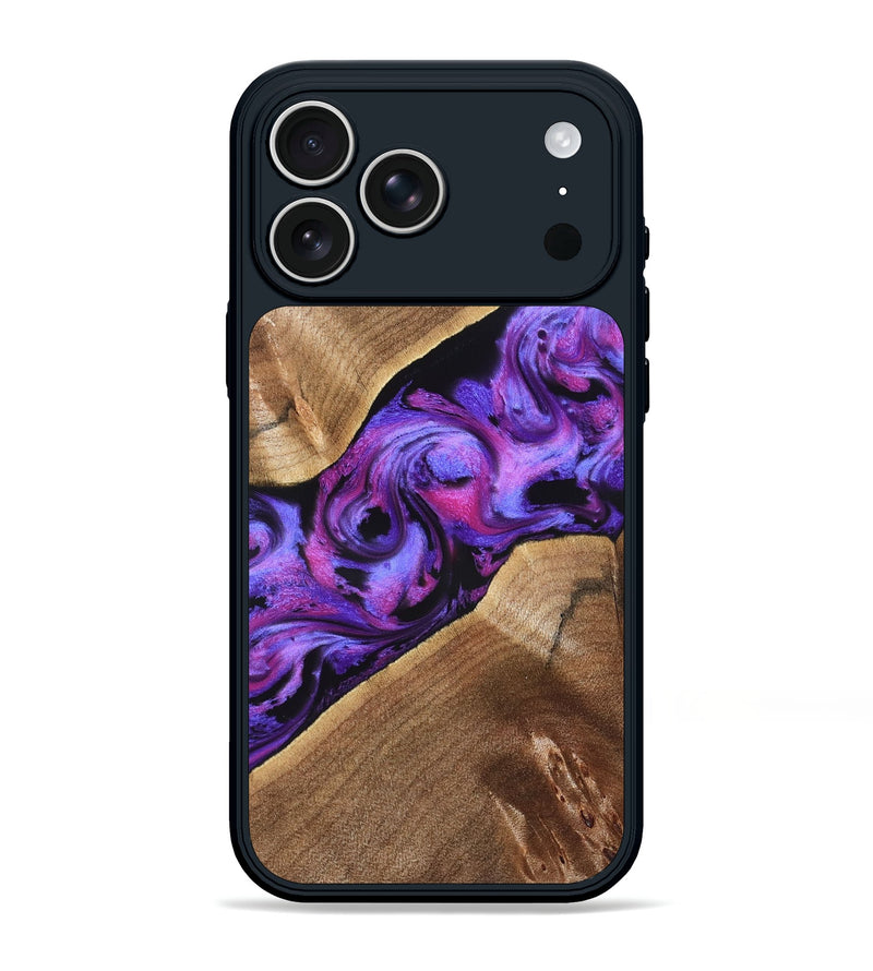 iPhone 17 Pro Max Wood Phone Case - Corey (Purple, 827339)