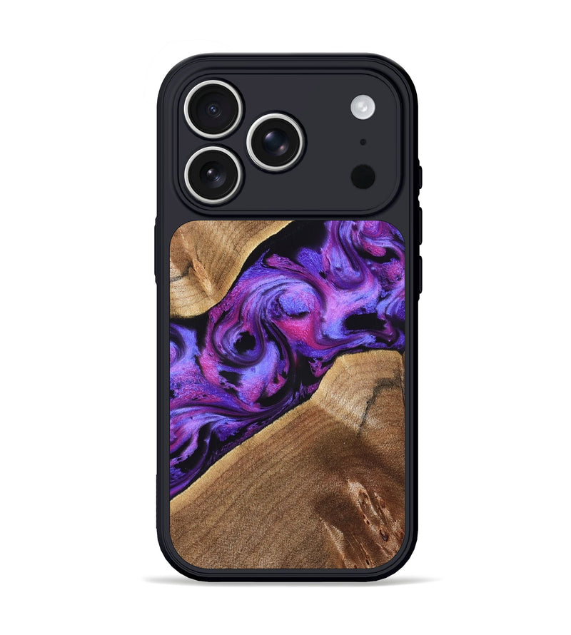 iPhone 17 Pro Wood Phone Case - Corey (Purple, 827339)