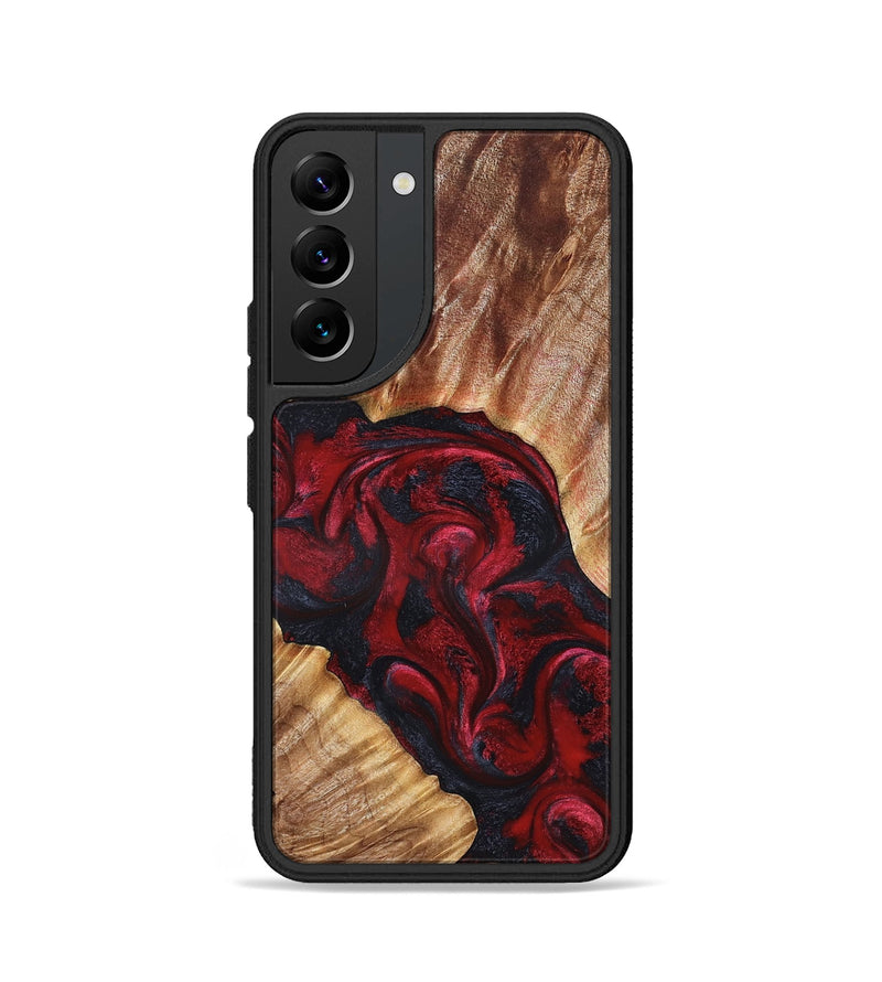Galaxy S22 Wood Phone Case - Stone (Red, 827340)