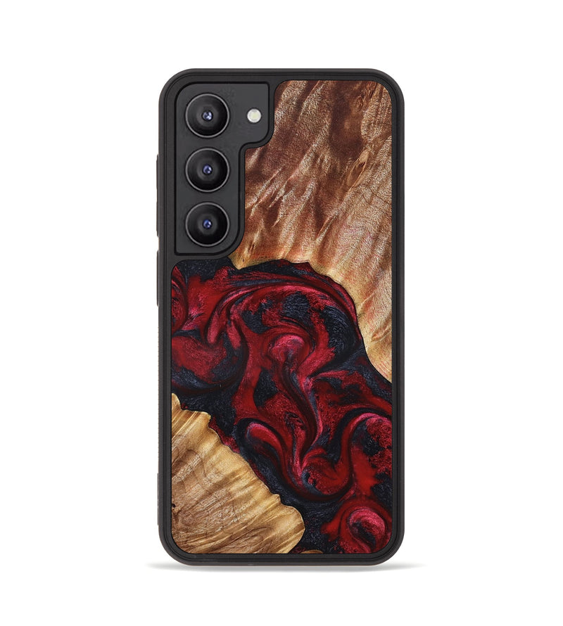 Galaxy S23 Wood Phone Case - Stone (Red, 827340)