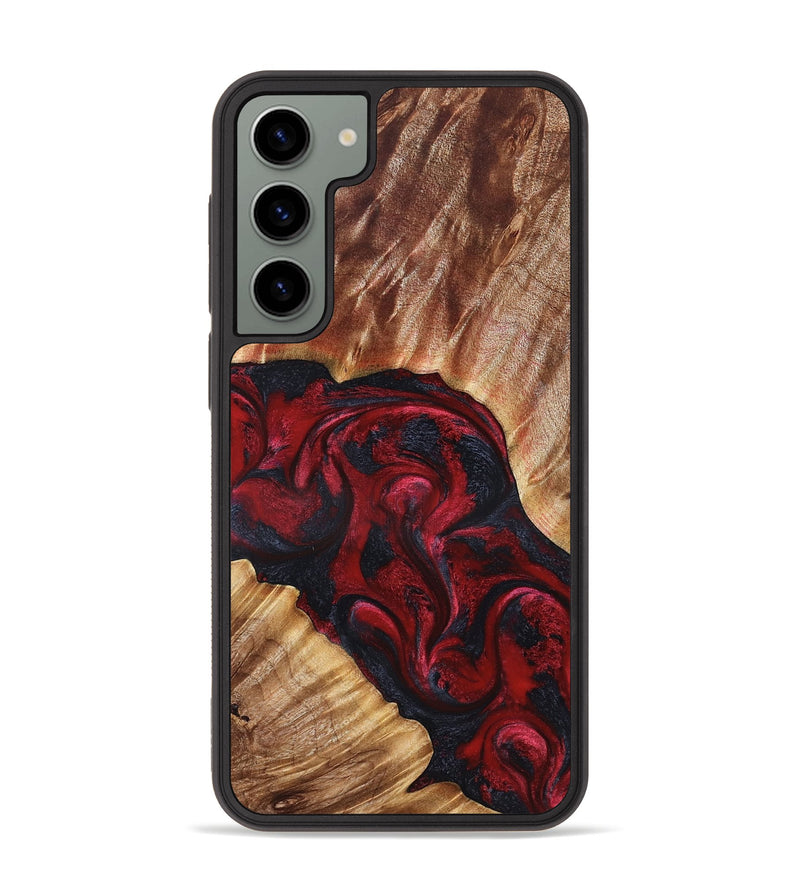Galaxy S23 Plus Wood Phone Case - Stone (Red, 827340)