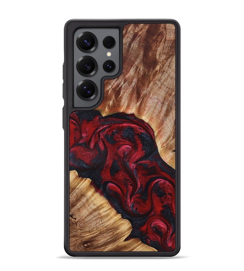 Galaxy S25 Ultra Wood Phone Case - Stone (Red, 827340)