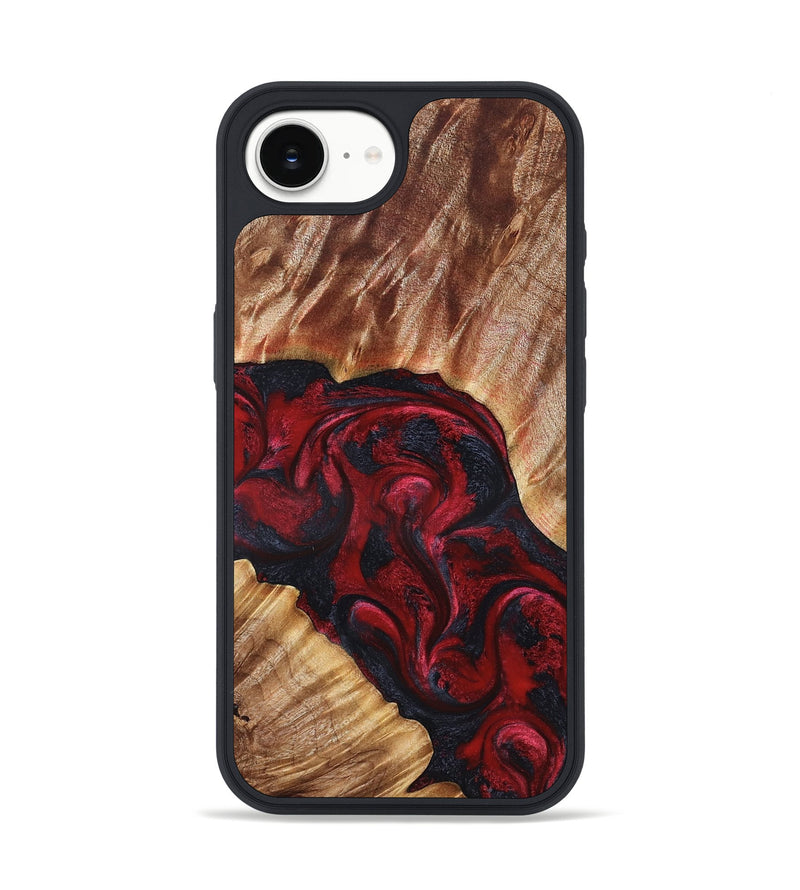 iPhone 16e Wood Phone Case - Stone (Red, 827340)