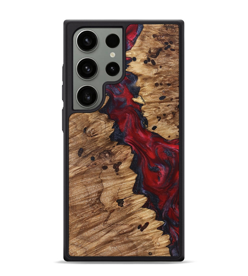 Galaxy S24 Ultra Wood Phone Case - Anitra (Red, 827341)