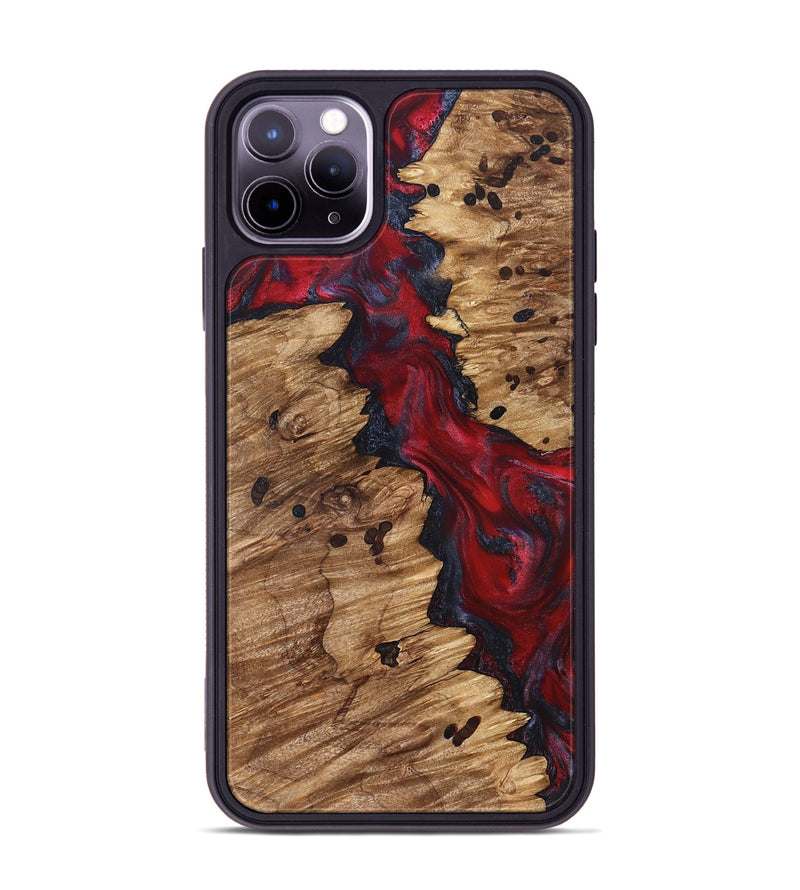 iPhone 11 Pro Max Wood Phone Case - Anitra (Red, 827341)