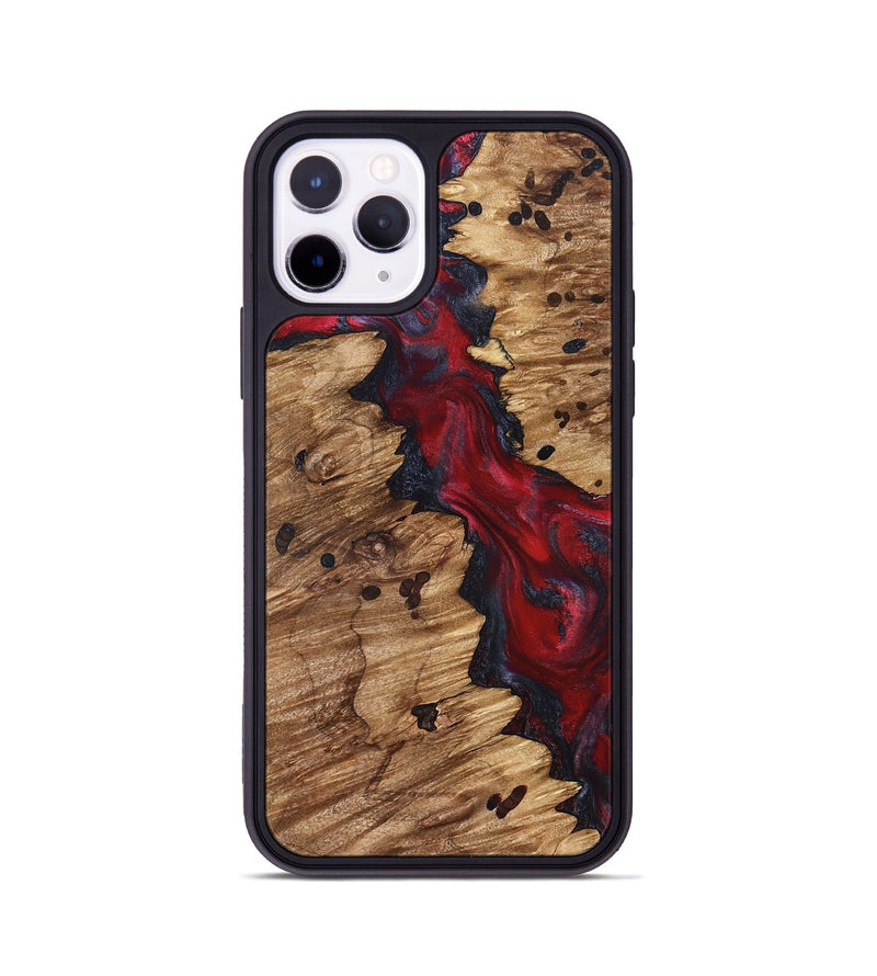 iPhone 11 Pro Wood Phone Case - Anitra (Red, 827341)