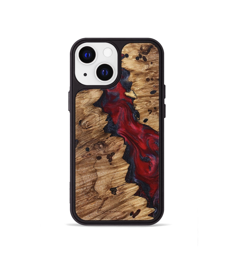 iPhone 13 mini Wood Phone Case - Anitra (Red, 827341)