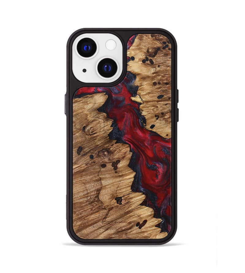 iPhone 13 Wood Phone Case - Anitra (Red, 827341)