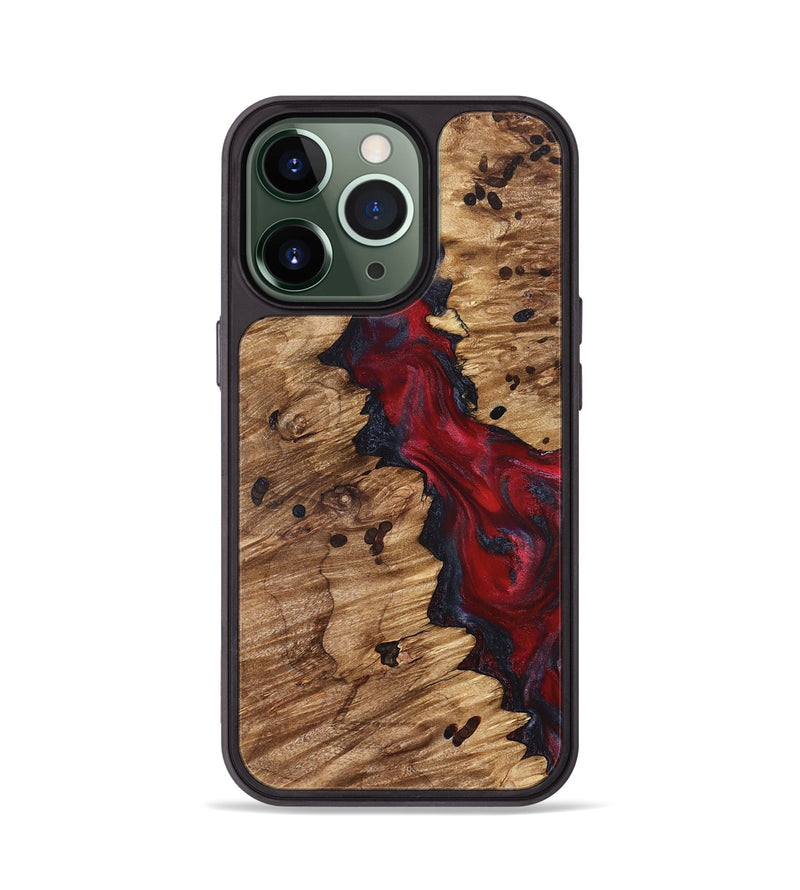 iPhone 13 Pro Wood Phone Case - Anitra (Red, 827341)