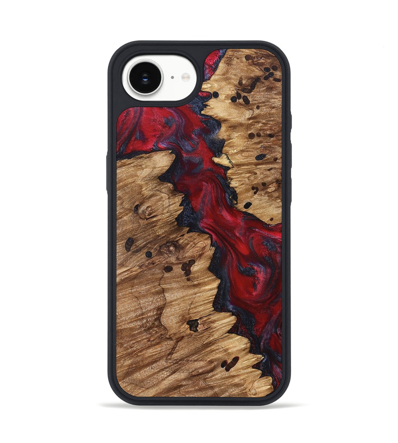 iPhone 17e Wood Phone Case - Anitra (Red, 827341)