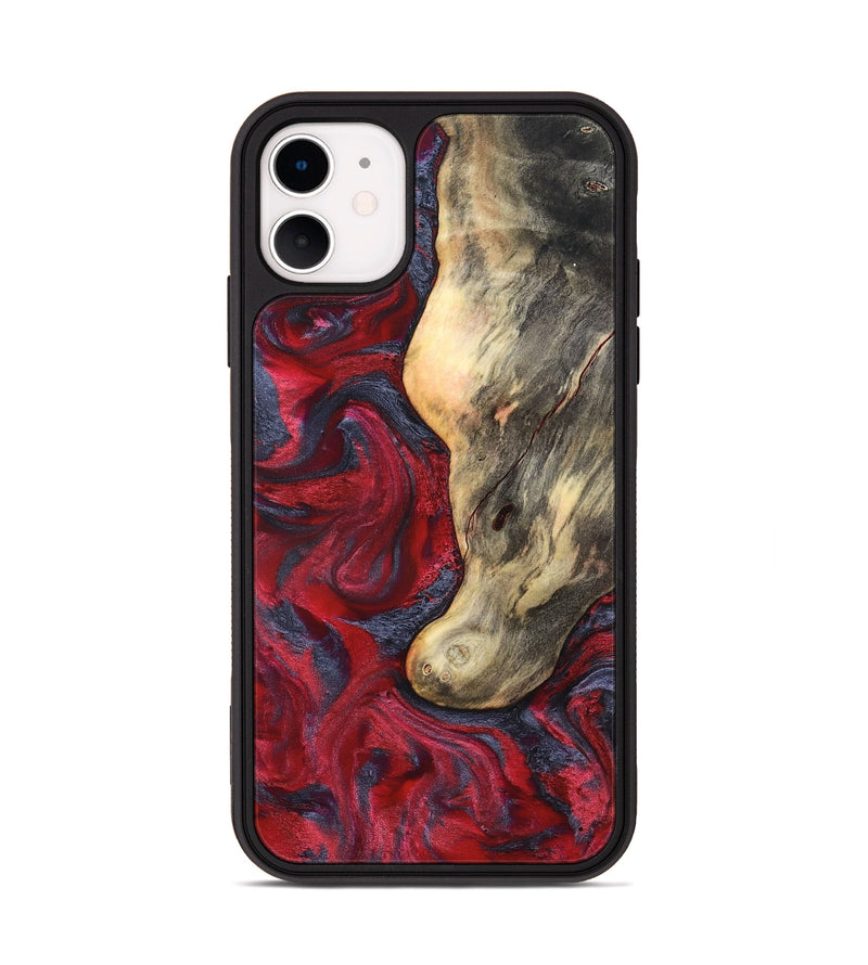 iPhone 11 Wood Phone Case - Smith (Red, 827342)