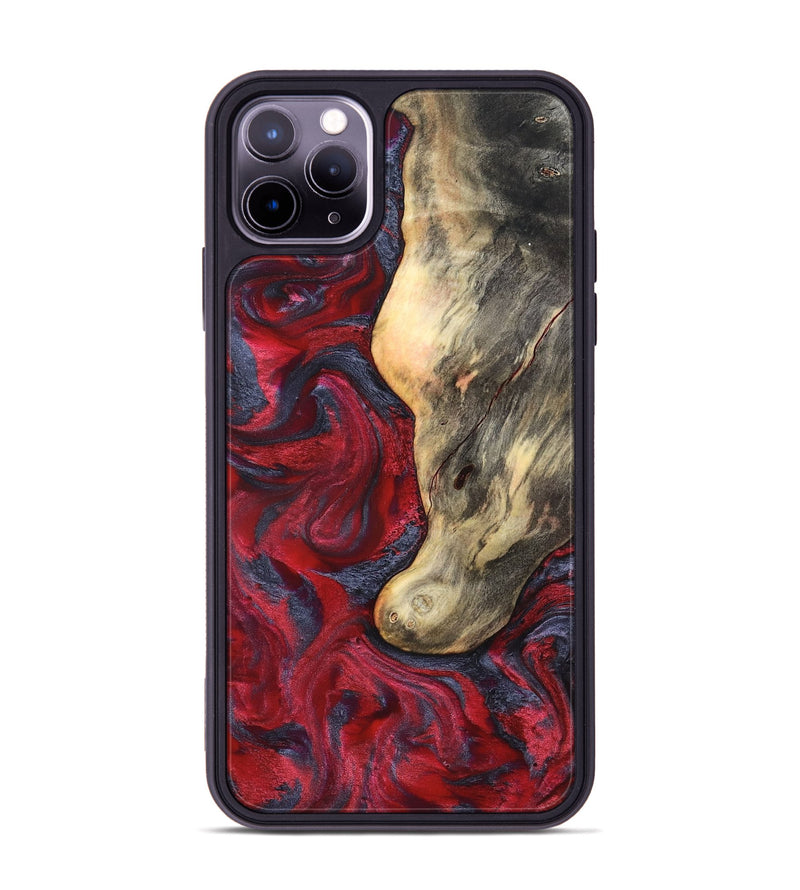 iPhone 11 Pro Max Wood Phone Case - Smith (Red, 827342)