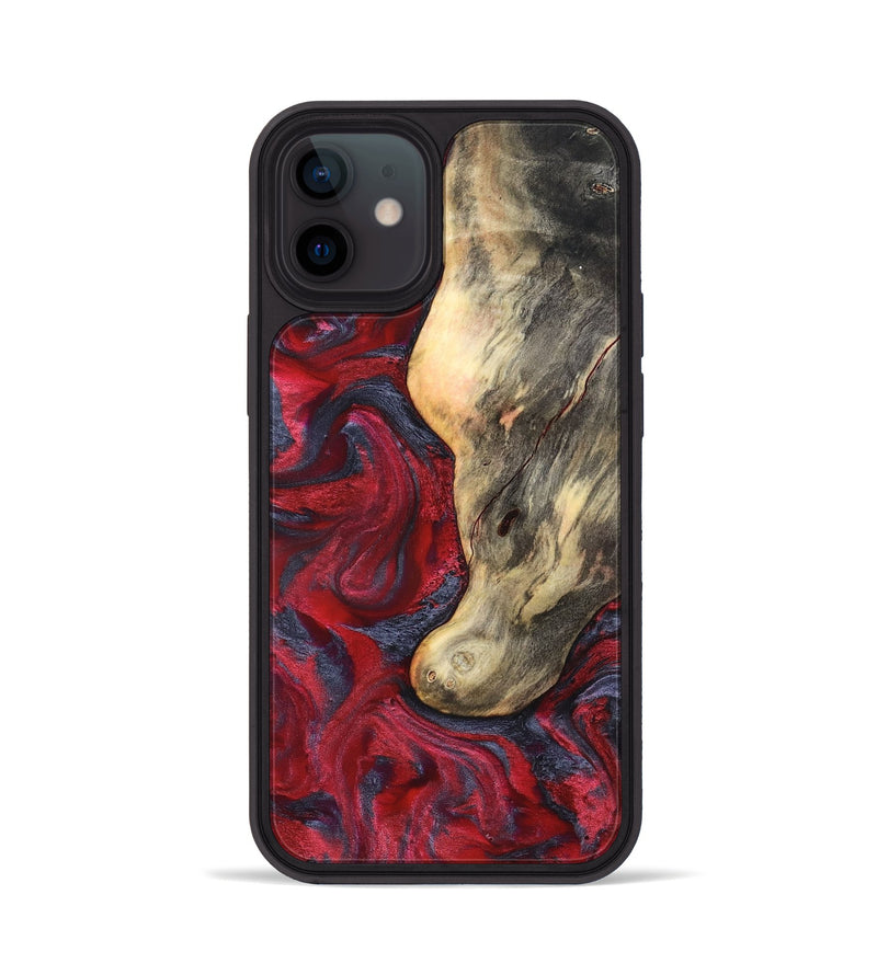iPhone 12 Wood Phone Case - Smith (Red, 827342)