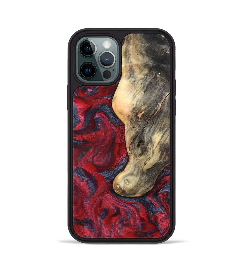 iPhone 12 Pro Wood Phone Case - Smith (Red, 827342)
