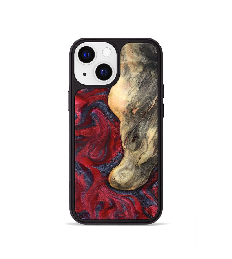 iPhone 13 mini Wood Phone Case - Smith (Red, 827342)