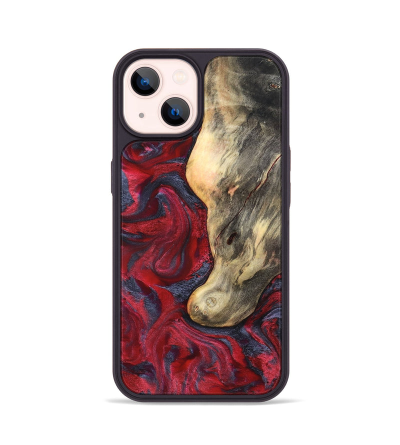 iPhone 14 Wood Phone Case - Smith (Red, 827342)