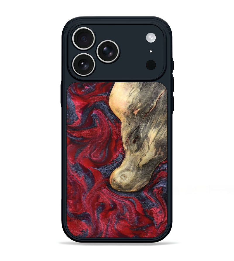 iPhone 17 Pro Max Wood Phone Case - Smith (Red, 827342)