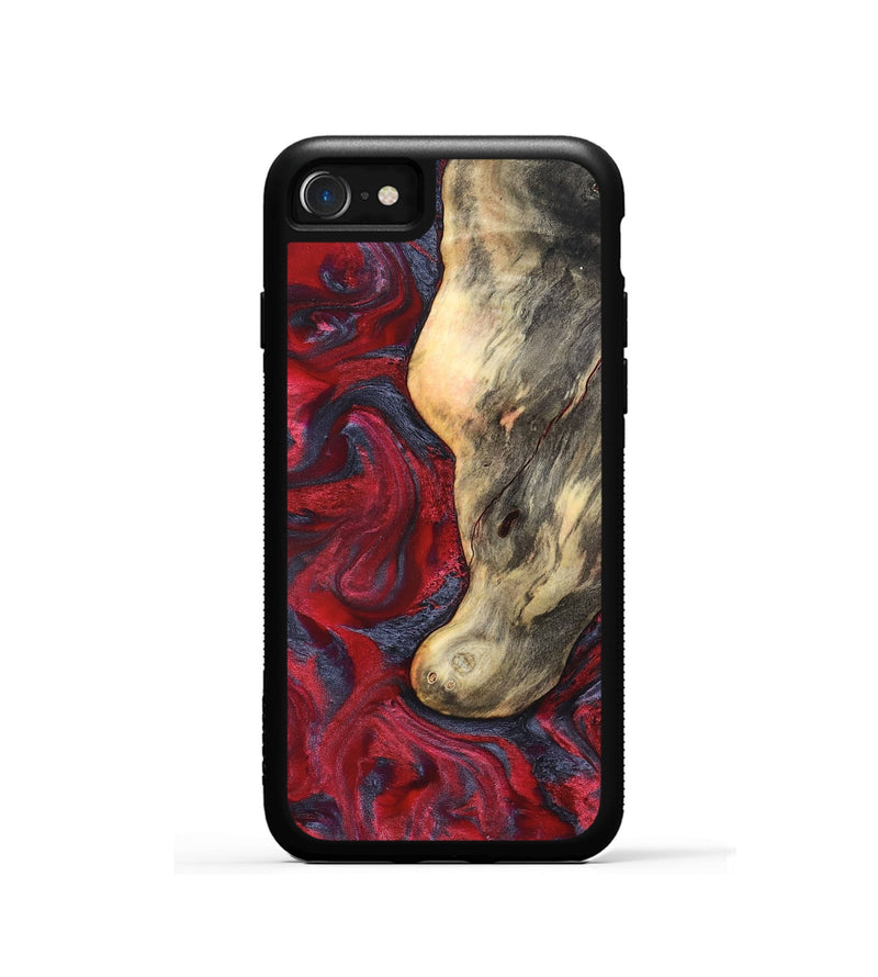 iPhone SE Wood Phone Case - Smith (Red, 827342)