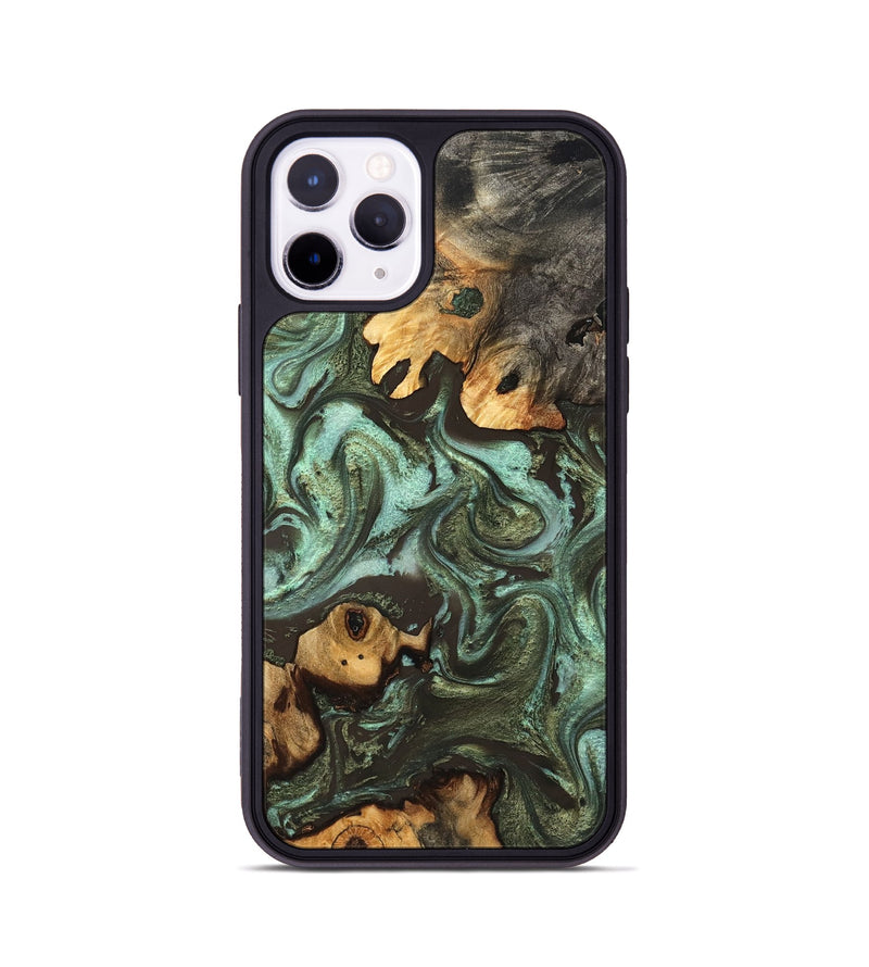 iPhone 11 Pro Wood Phone Case - Aldo (Green, 827343)