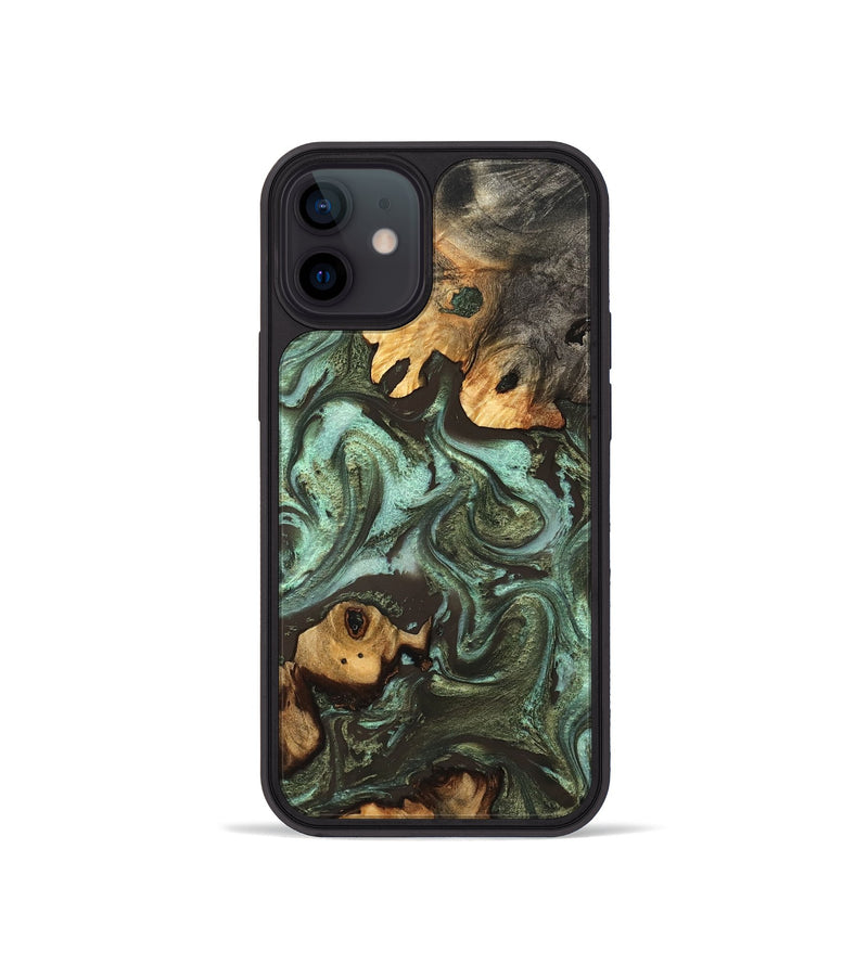 iPhone 12 mini Wood Phone Case - Aldo (Green, 827343)