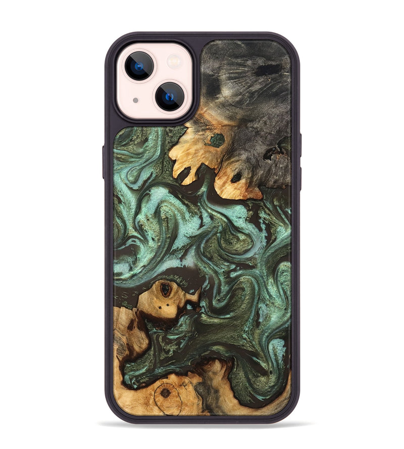 iPhone 14 Plus Wood Phone Case - Aldo (Green, 827343)