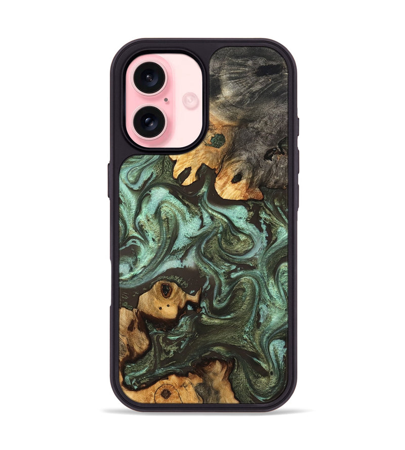iPhone 16 Wood Phone Case - Aldo (Green, 827343)