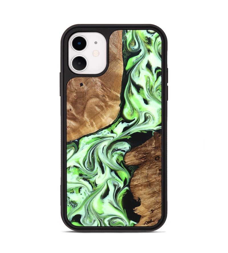 iPhone 11 Wood Phone Case - Luther (Green, 827345)