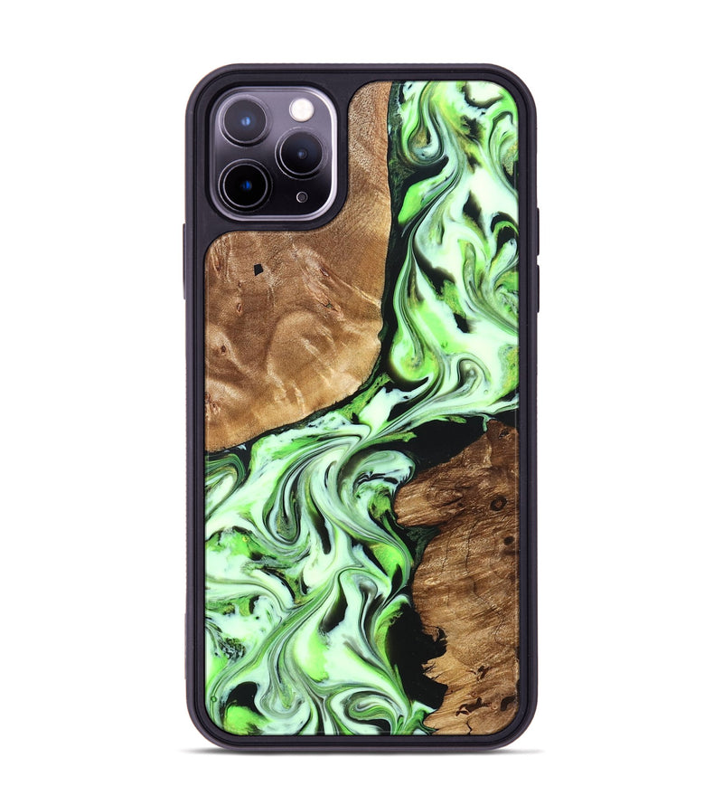 iPhone 11 Pro Max Wood Phone Case - Luther (Green, 827345)