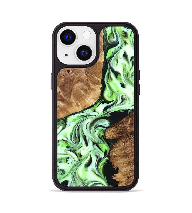 iPhone 13 Wood Phone Case - Luther (Green, 827345)