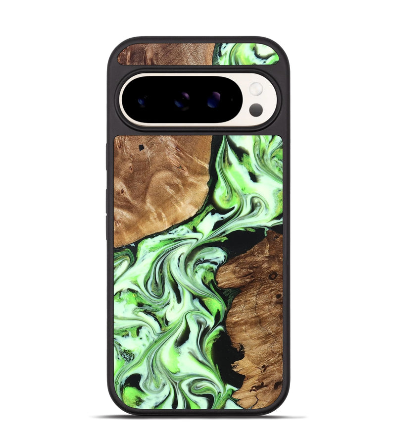 Pixel 9 Wood Phone Case - Luther (Green, 827345)