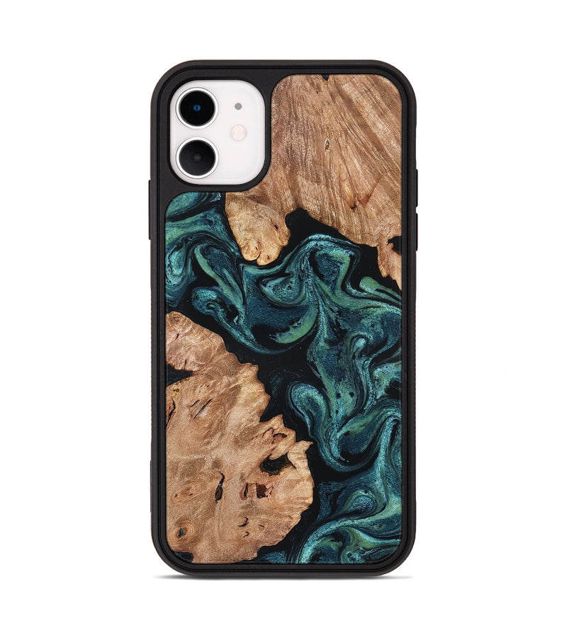 iPhone 11 Wood Phone Case - Maxwell (Green, 827346)