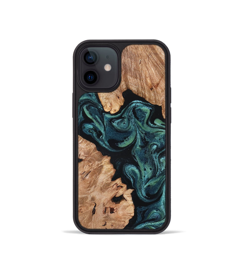 iPhone 12 mini Wood Phone Case - Maxwell (Green, 827346)