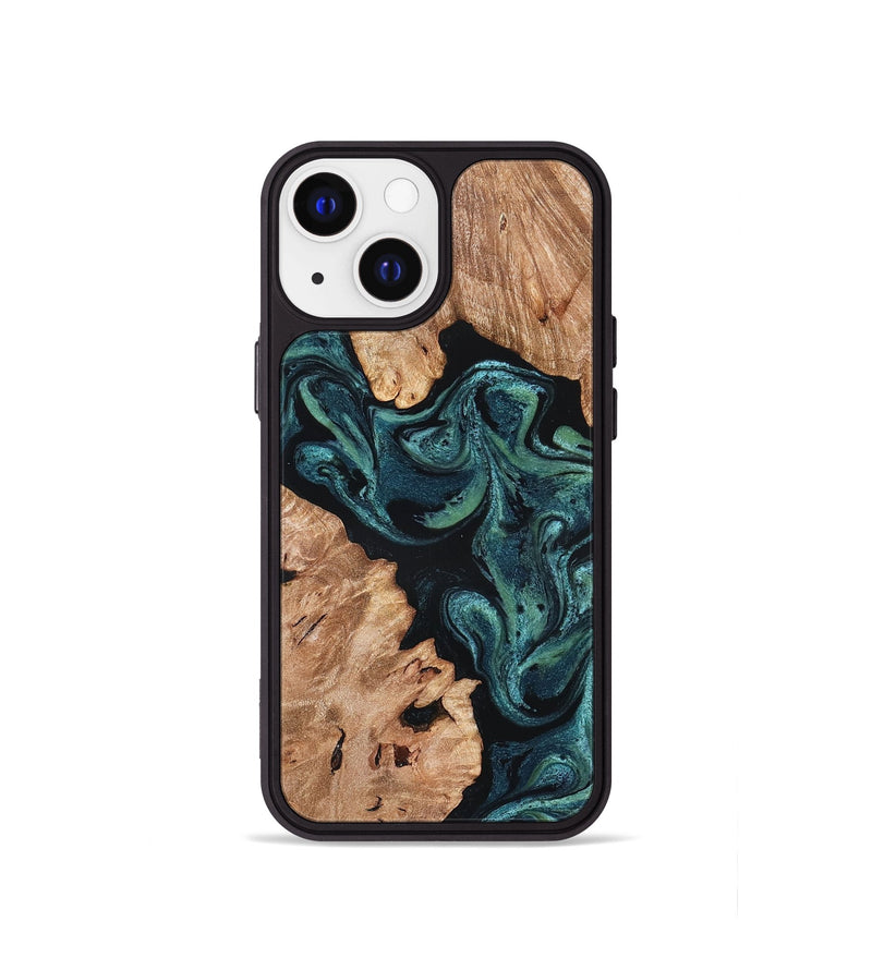 iPhone 13 mini Wood Phone Case - Maxwell (Green, 827346)