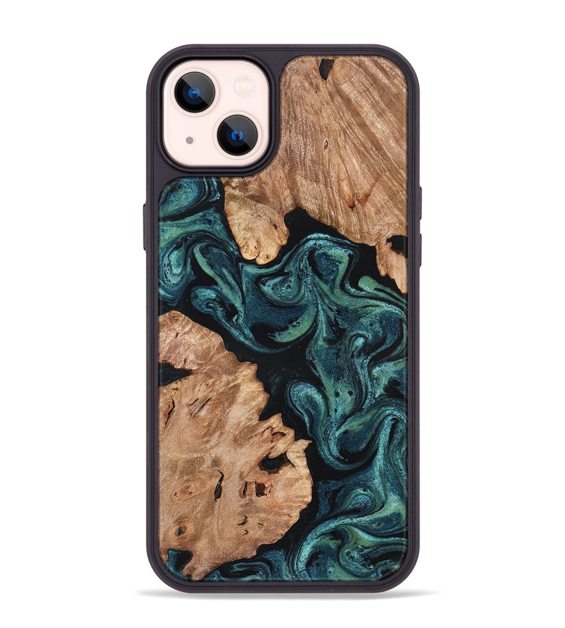 iPhone 14 Plus Wood Phone Case - Maxwell (Green, 827346)