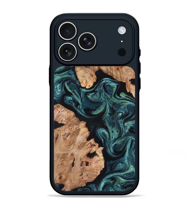 iPhone 17 Pro Max Wood Phone Case - Maxwell (Green, 827346)