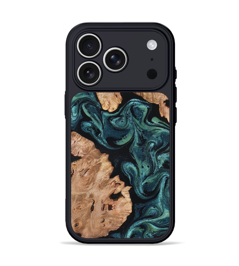 iPhone 17 Pro Wood Phone Case - Maxwell (Green, 827346)