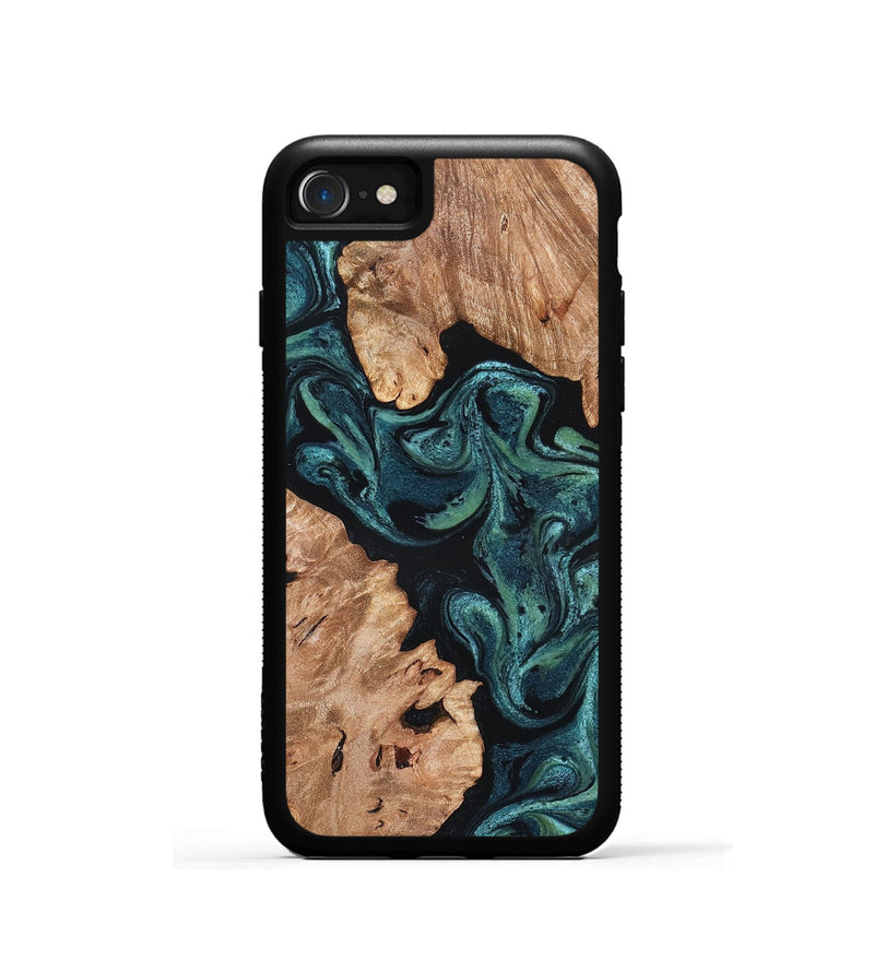 iPhone SE Wood Phone Case - Maxwell (Green, 827346)