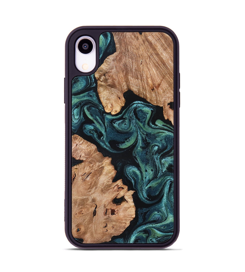 iPhone Xr Wood Phone Case - Maxwell (Green, 827346)