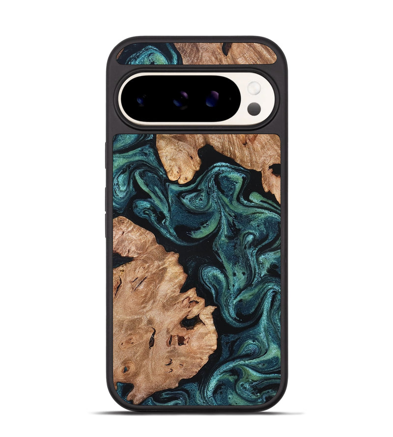 Pixel 9 Wood Phone Case - Maxwell (Green, 827346)
