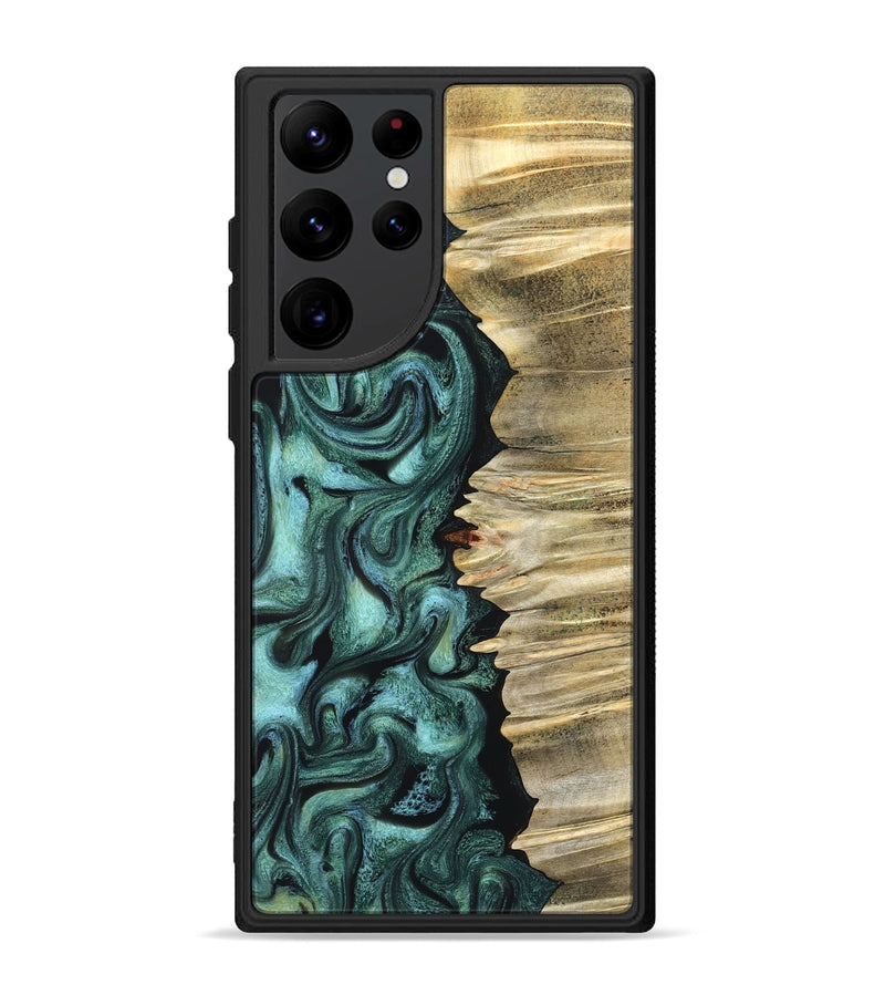 Galaxy S22 Ultra Wood Phone Case - Whitley (Green, 827347)