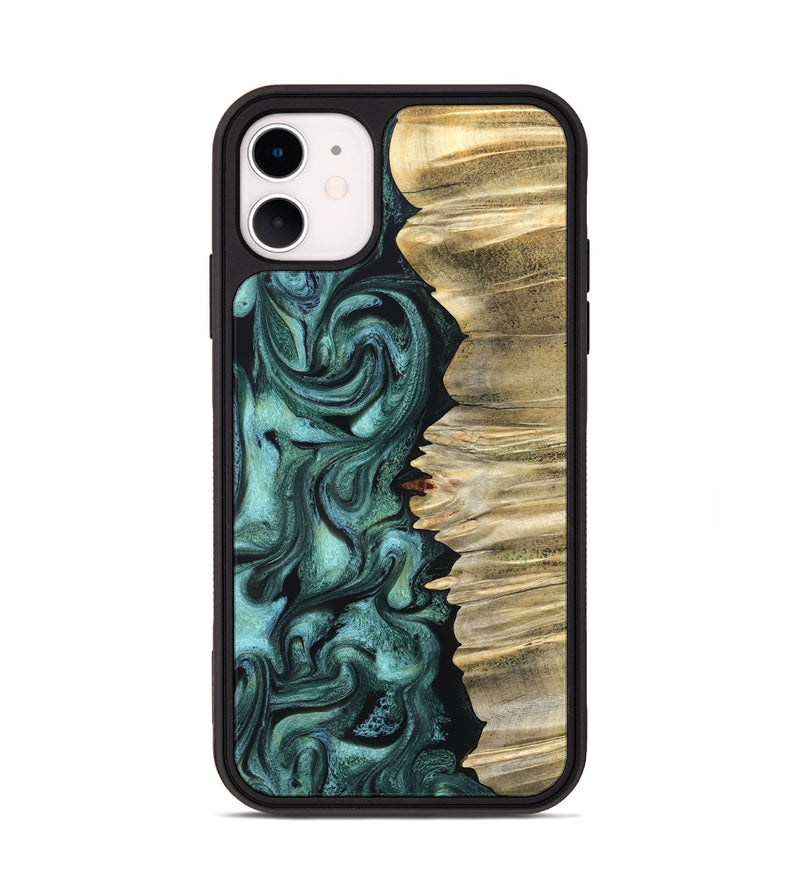 iPhone 11 Wood Phone Case - Whitley (Green, 827347)