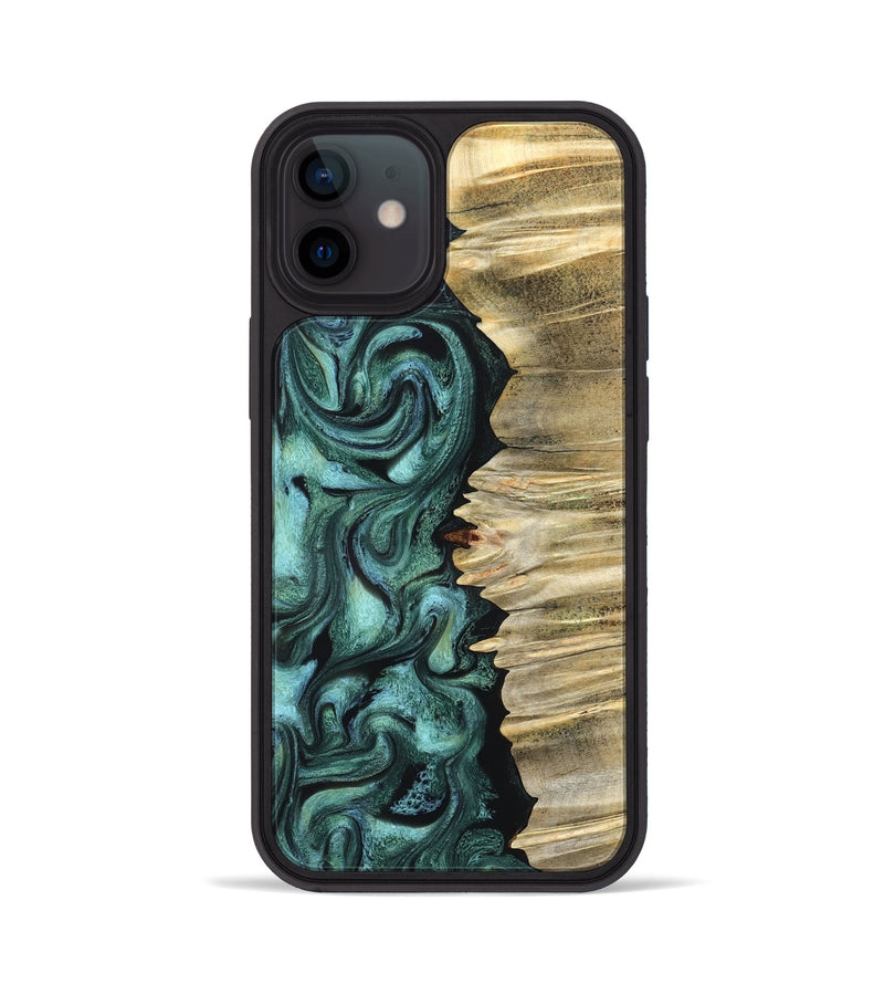 iPhone 12 Wood Phone Case - Whitley (Green, 827347)
