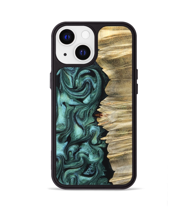 iPhone 13 Wood Phone Case - Whitley (Green, 827347)
