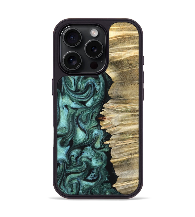 iPhone 16 Pro Wood Phone Case - Whitley (Green, 827347)