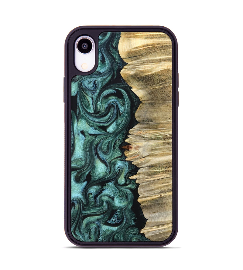 iPhone Xr Wood Phone Case - Whitley (Green, 827347)
