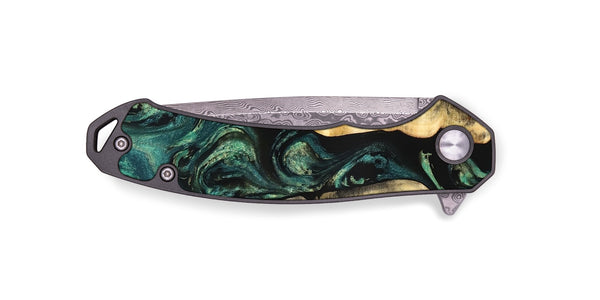 EDC Wood Pocket Knife - Selene (Green, 827348)
