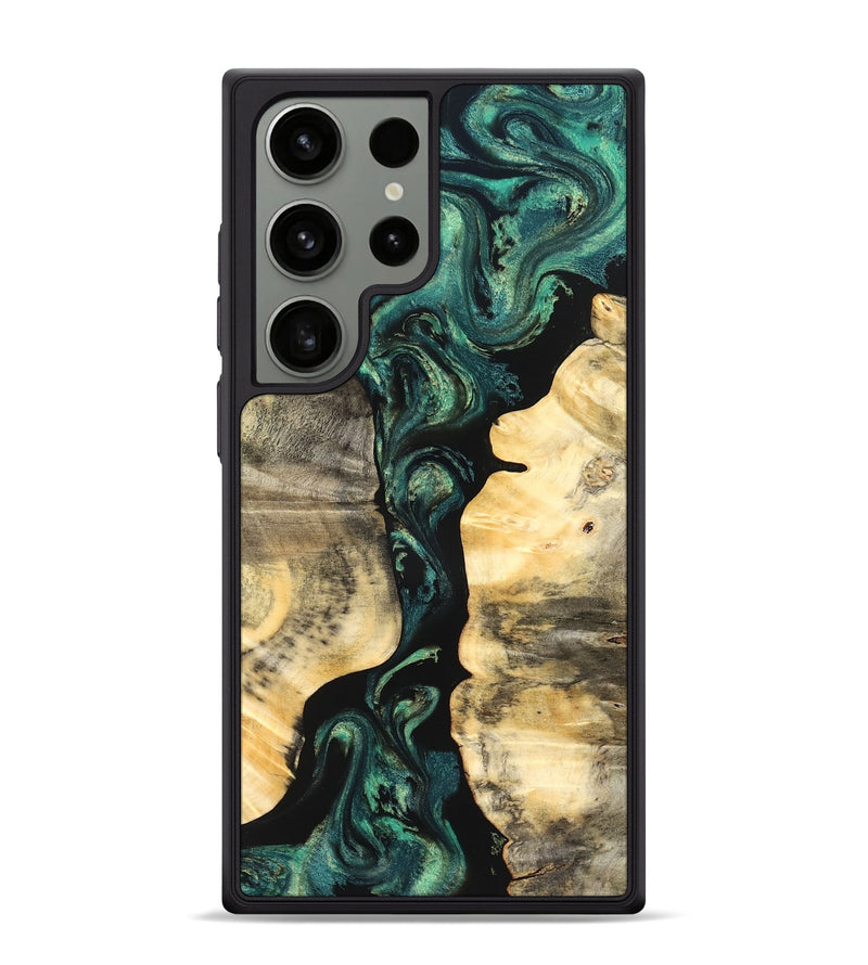 Galaxy S24 Ultra Wood Phone Case - Selene (Green, 827348)